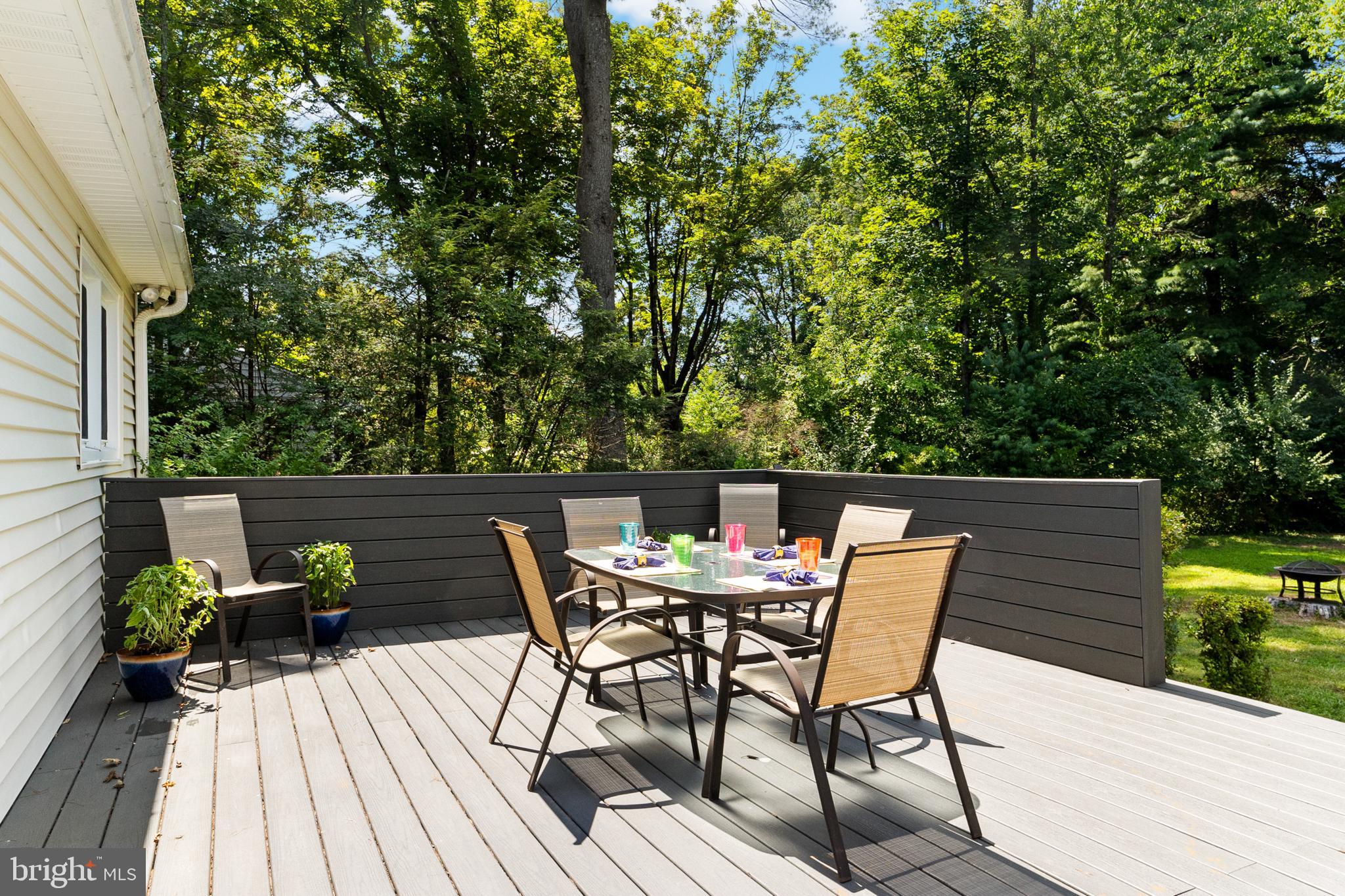 638 Princeton Kingston Road Princeton, NJ 08540 - Photo 28 of 35 a view of deck with furniture and trees