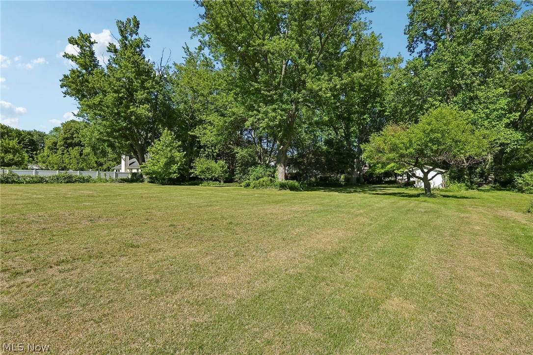 2428 Antioch Road Perry, OH 44081 - Photo 44 of 46 Expansive lawn area featuring mature trees and a white privacy fence