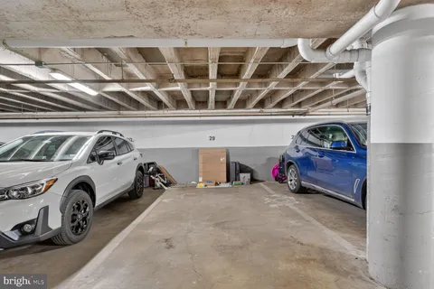 a view of parking garage