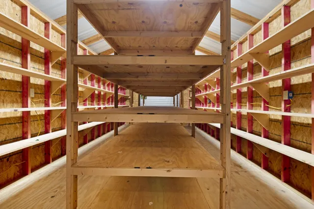 a view of an indoor swimming pool