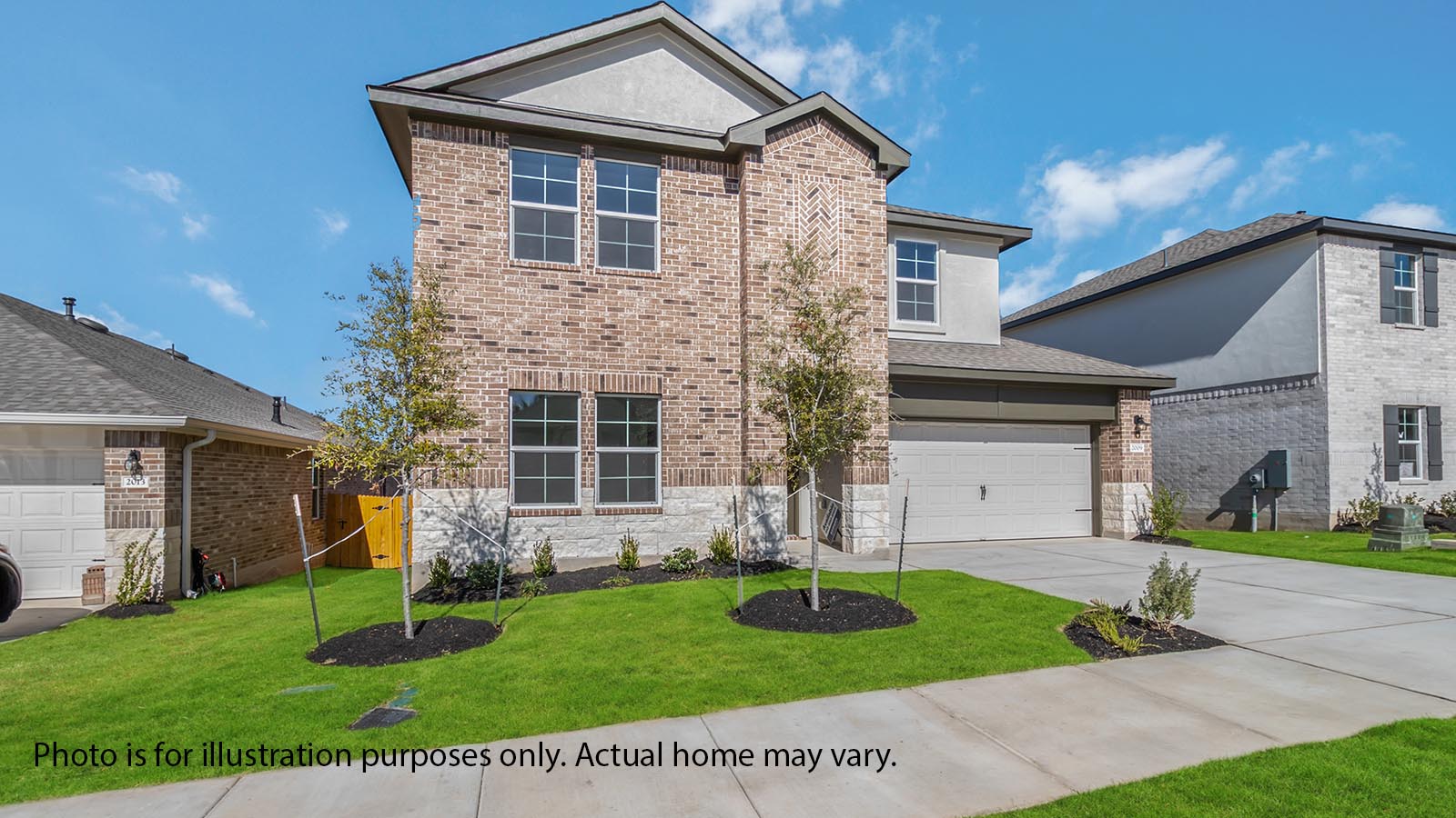 1825 Side Buster Trail Leander, TX 78641 - Photo 1 of 28 a front view of house with yard and green space