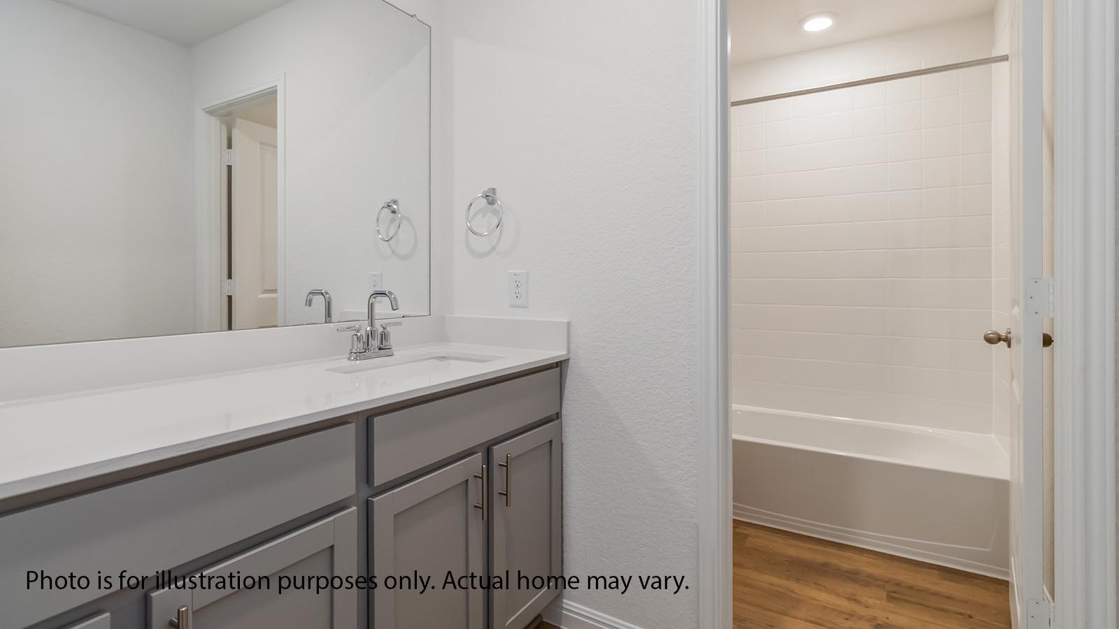 1825 Side Buster Trail Leander, TX 78641 - Photo 18 of 28 a bathroom with a shower and a sink
