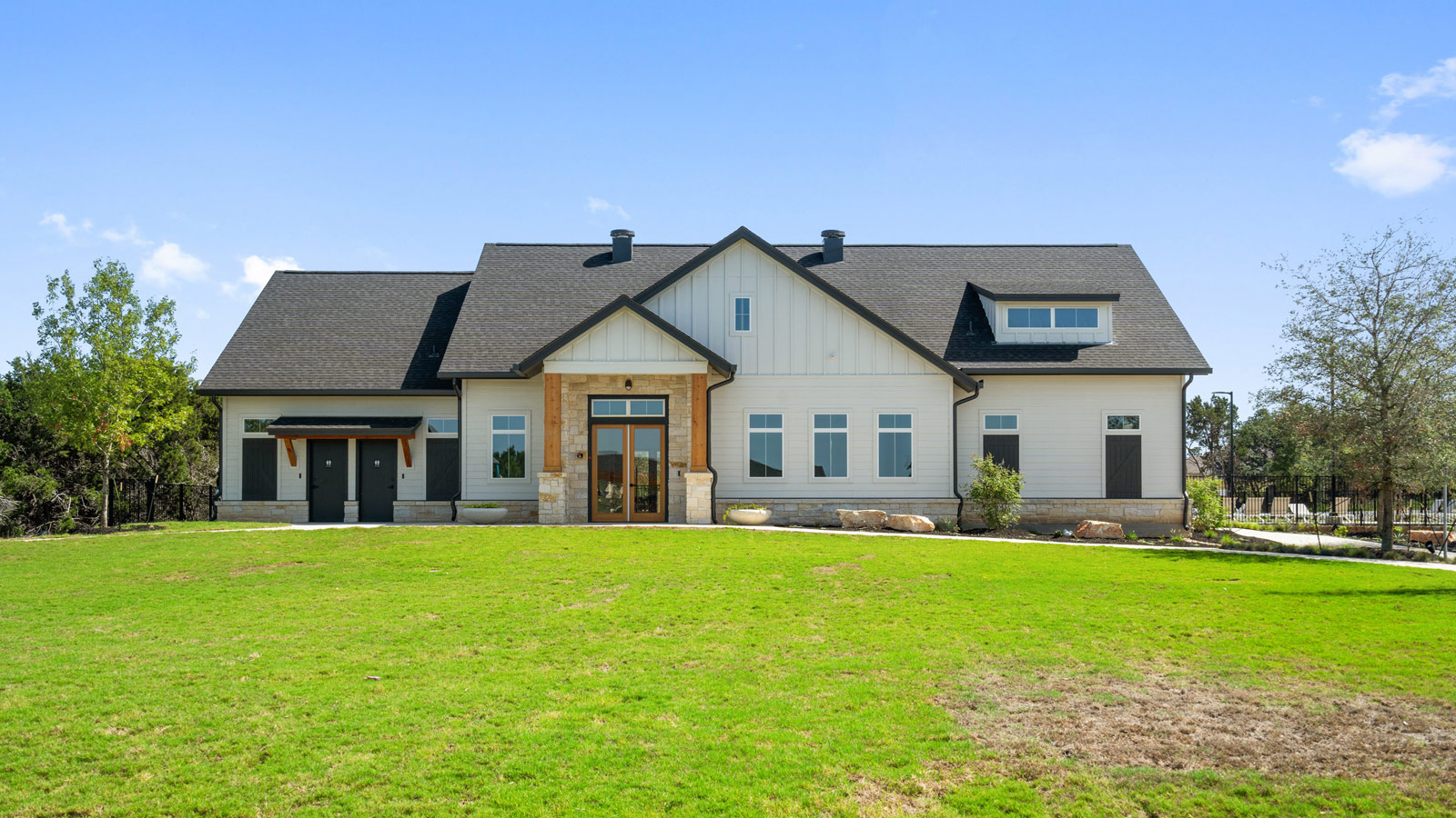 1825 Side Buster Trail Leander, TX 78641 - Photo 26 of 28 a front view of house with yard and green space