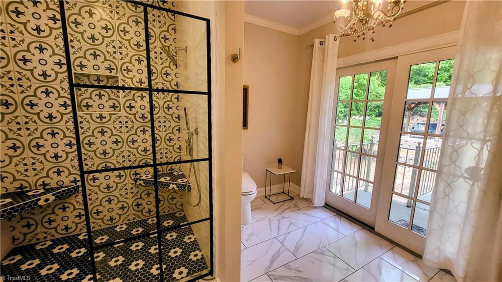 7035 Skylark Road Pfafftown, NC 27040 - Photo 15 of 47 Spa-Inspired Oversized Custom Walk-In Shower!