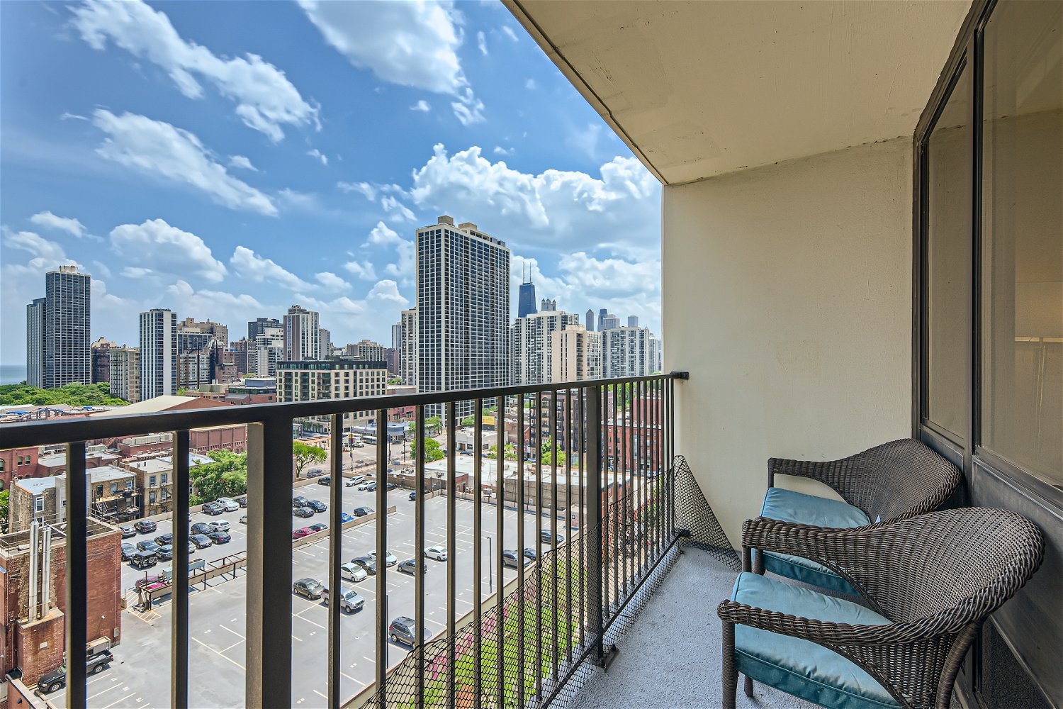 1636 North Wells Street, Unit 1505 Chicago, IL 60614 - Photo 14 of 21 a view of a balcony with furniture