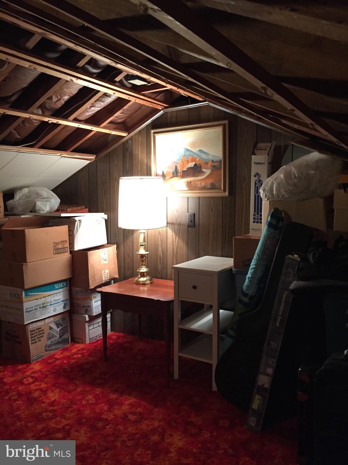 361 Whitfield Road Catonsville, MD 21228 - Photo 27 of 28 Pull down hall stairs to a walk up attic area.