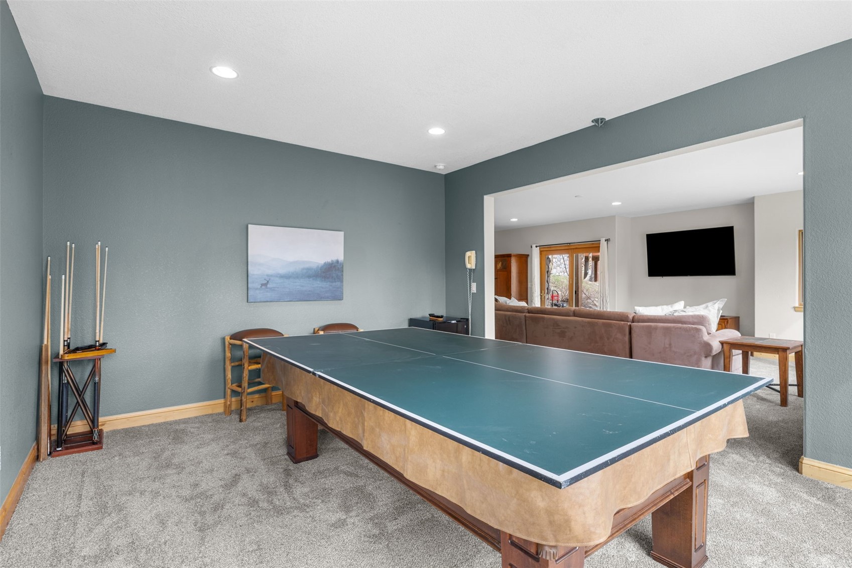91795 Ryan Gulch Road Silverthorne, CO 80498 - Photo 41 of 50 a room with pool table and flat screen tv