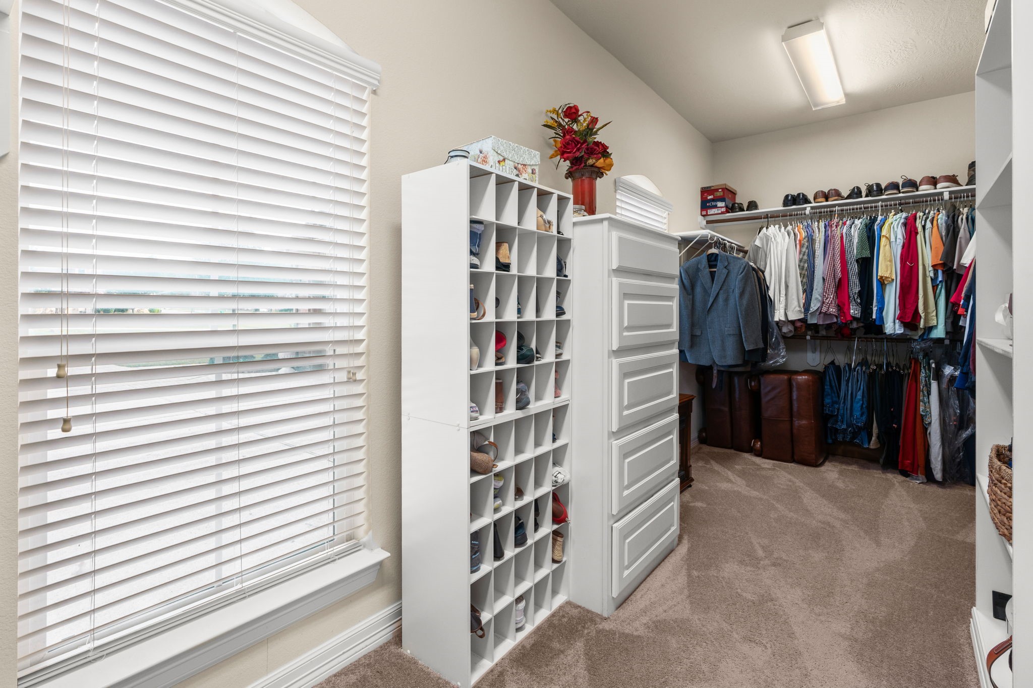 28503 Riverside Crest Lane Houston, TX 77336 - Photo 28 of 50 Nice primary closet with built-in cabinetry 21' x 7'