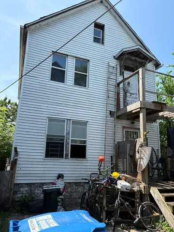 a view of a house with a patio