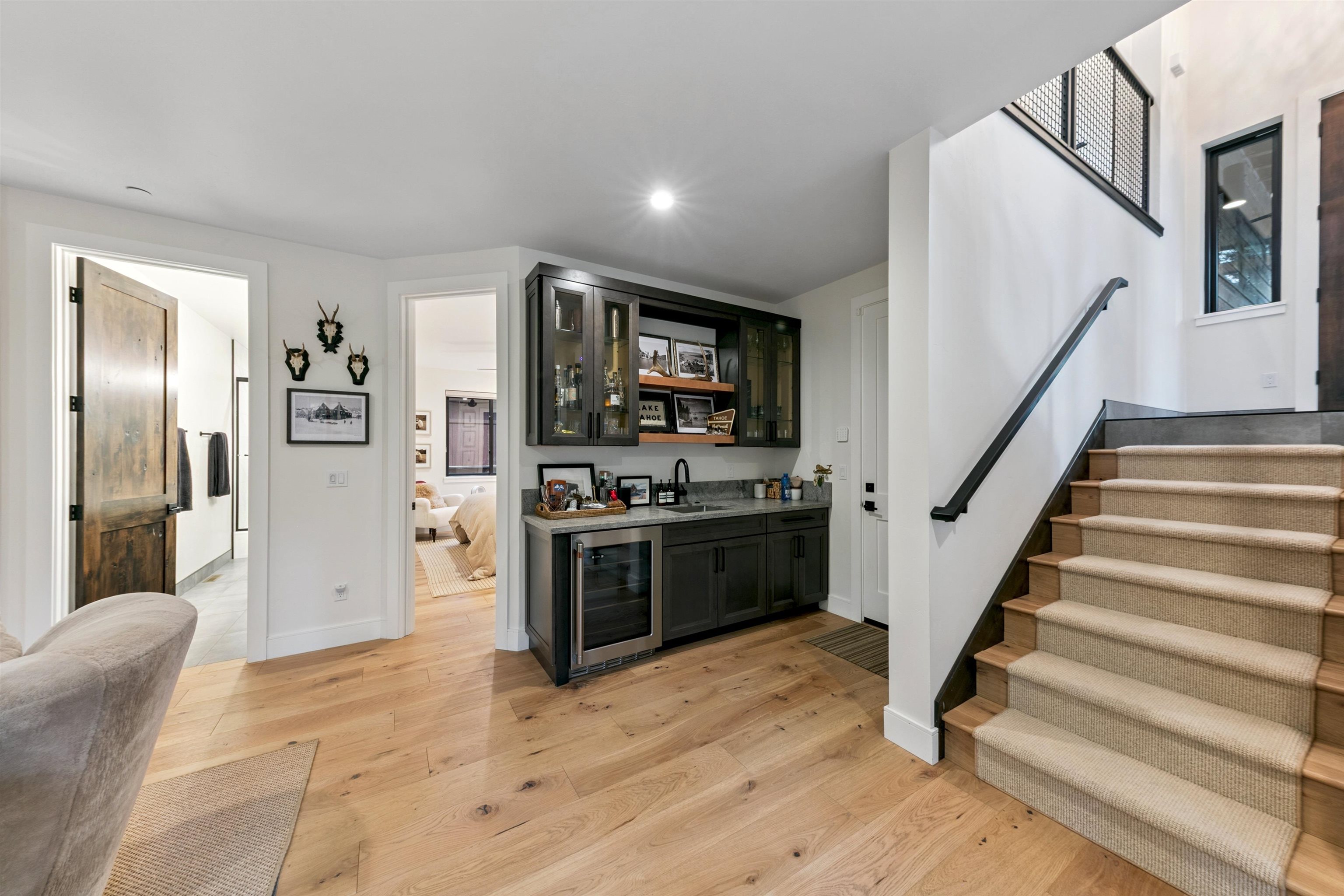 7247 9th Avenue Tahoma, CA 96142 - Photo 25 of 28 a view of a kitchen with furniture and wooden floor