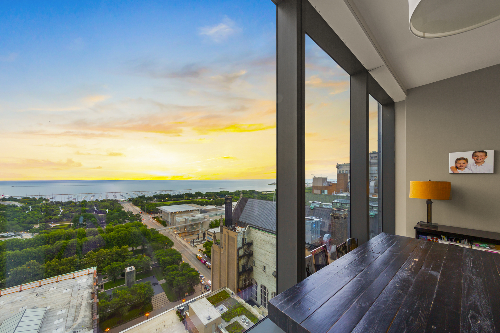 60 East Monroe Street, Unit 2001 Chicago, IL 60603 - Photo 32 of 68 a view of a city from a balcony