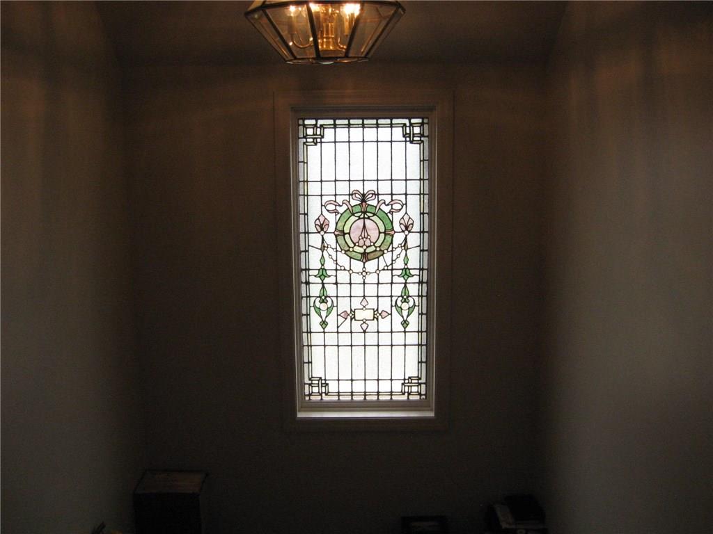 165 Shadow Ridge Drive Pittsburgh, PA 15238 - Photo 11 of 22 STAINED GLASS WINDOW ON LANDING LEADING TO SECOND FLOOR