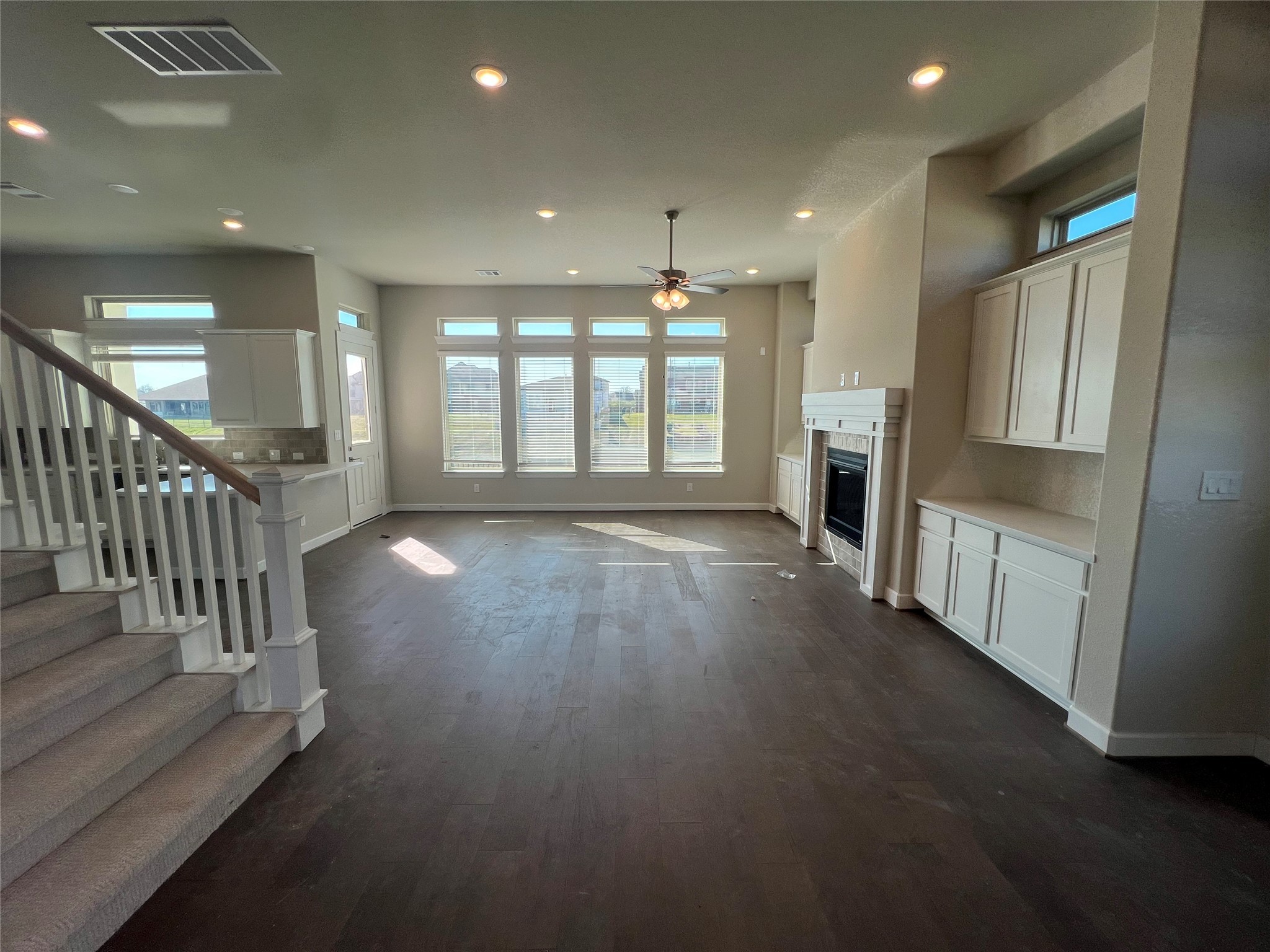 136 Peninsula Point Drive Montgomery, TX 77356 - Photo 34 of 36 a view of entryway with stairs and wooden floor