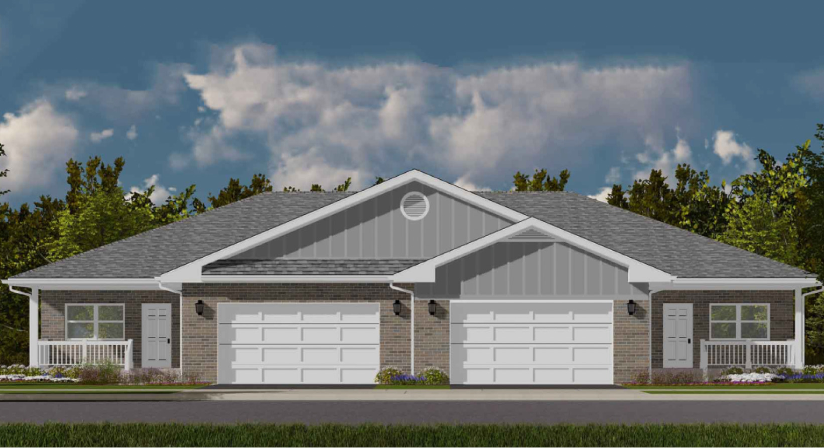 2041 Isabella Lane Minooka, IL 60447 - Photo 1 of 1 a front view of a house with a yard and garage