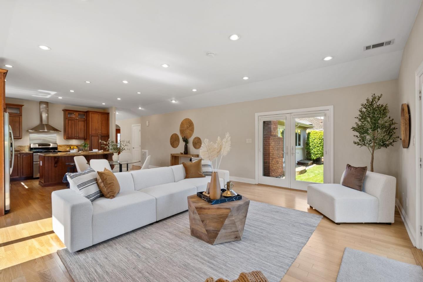 1030 Ashley Place Mountain View, CA 94040 - Photo 11 of 32 a living room with furniture and a potted plant
