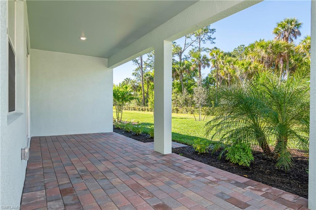 331 Tamarindo Lane Naples, FL 34114 - Photo 23 of 24 a view of a garden with plants and large trees