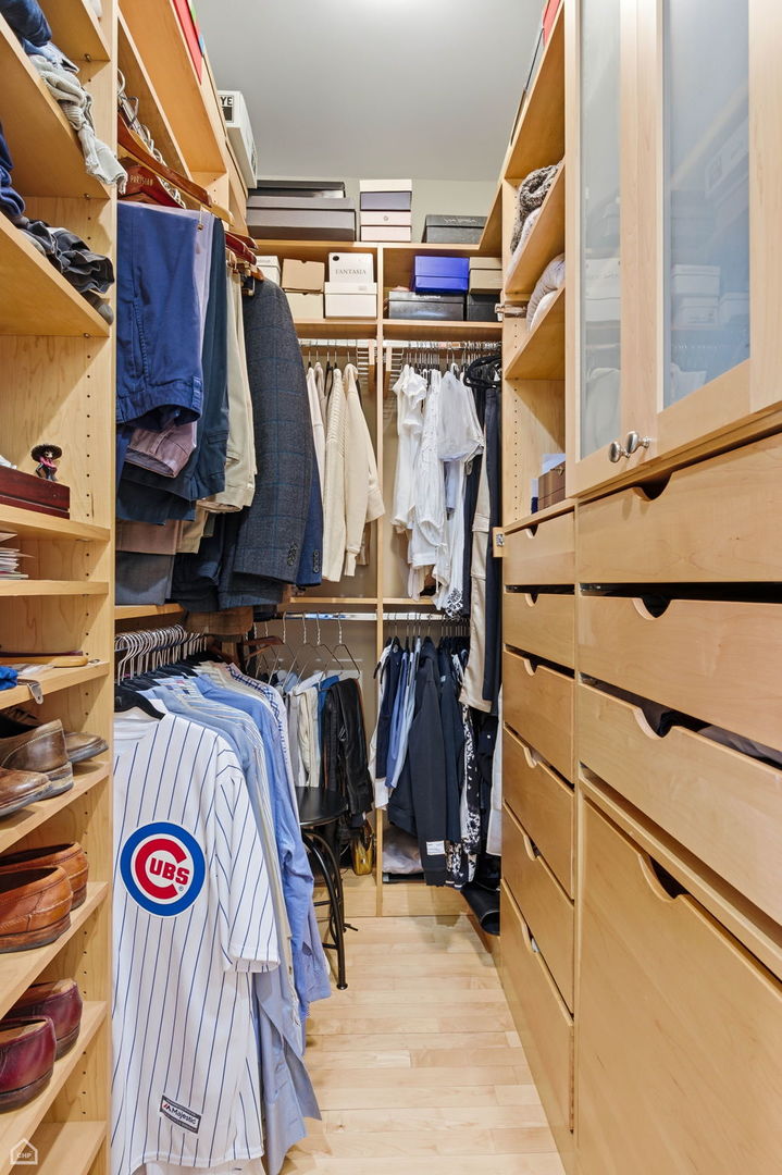 120 West Oak Street, Unit 4D Chicago, IL 60610 - Photo 10 of 18 a view of walk in closet with clothes and shoes