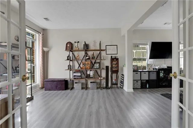 a view of a living room