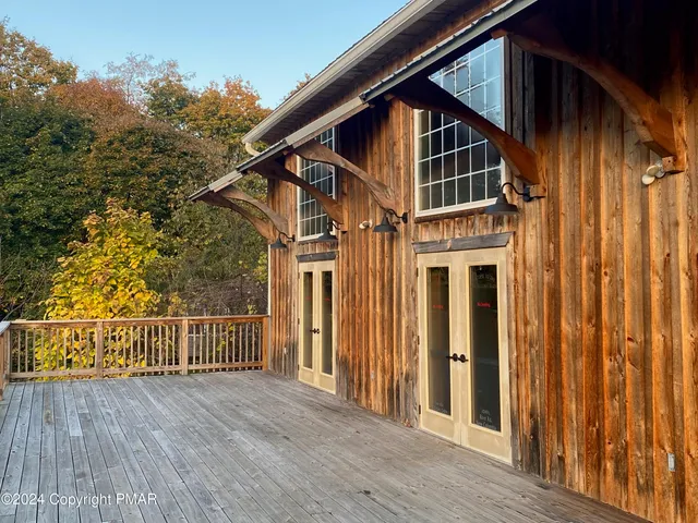 a balcony view with an outdoor space