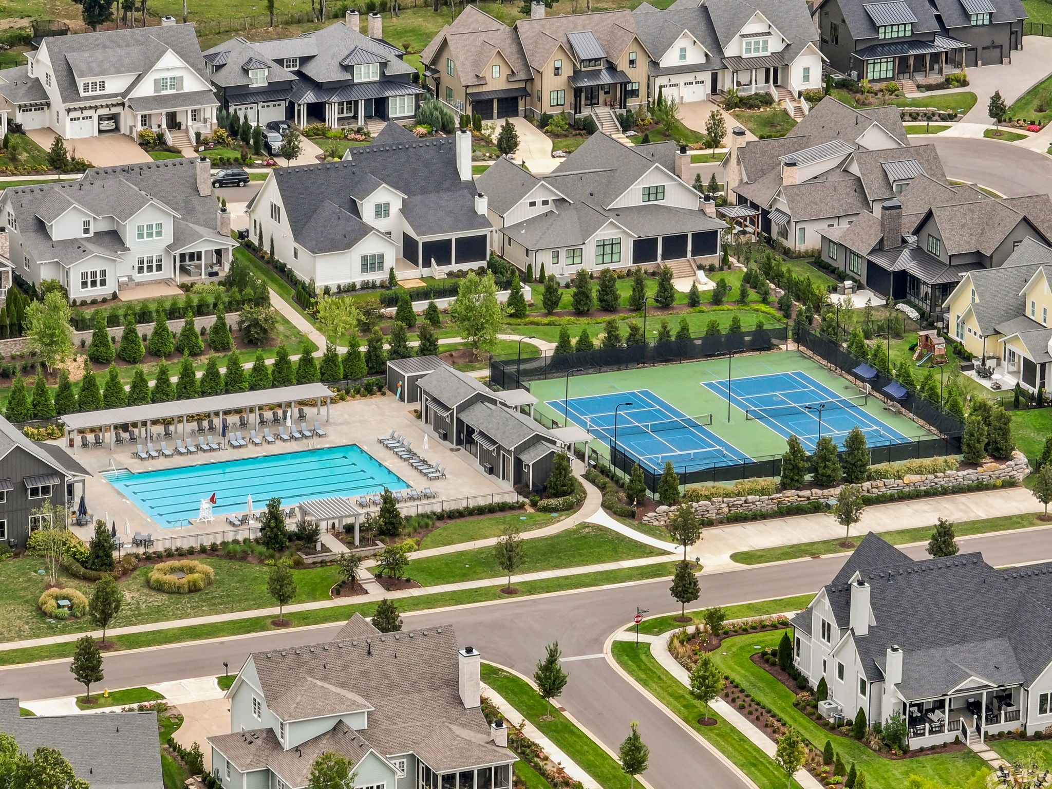 8809 Drosera Circle College Grove, TN 37046 - Photo 85 of 88 an aerial view of a city