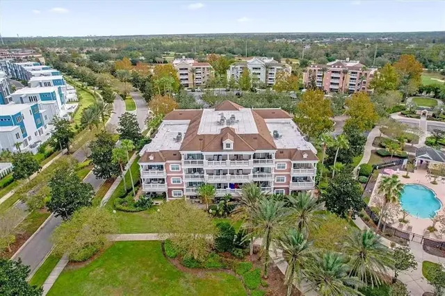 an aerial view of multiple house
