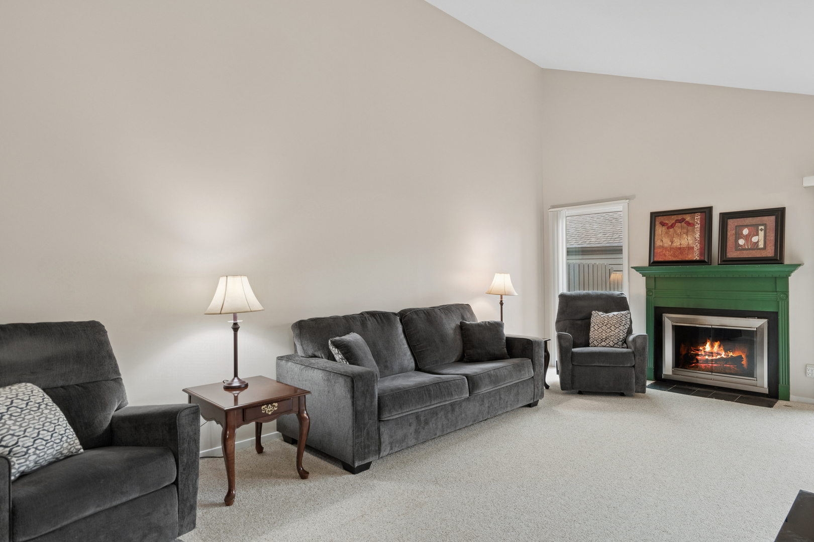 101 Aberdeen Court Geneva, IL 60134 - Photo 5 of 23 a living room with furniture and a fireplace