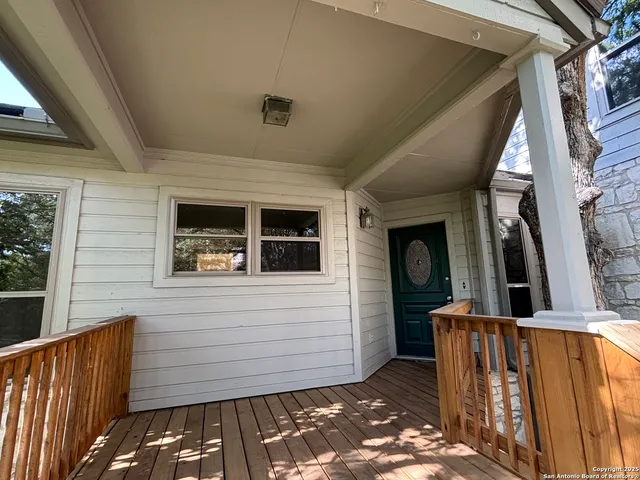 a view of outdoor space with deck