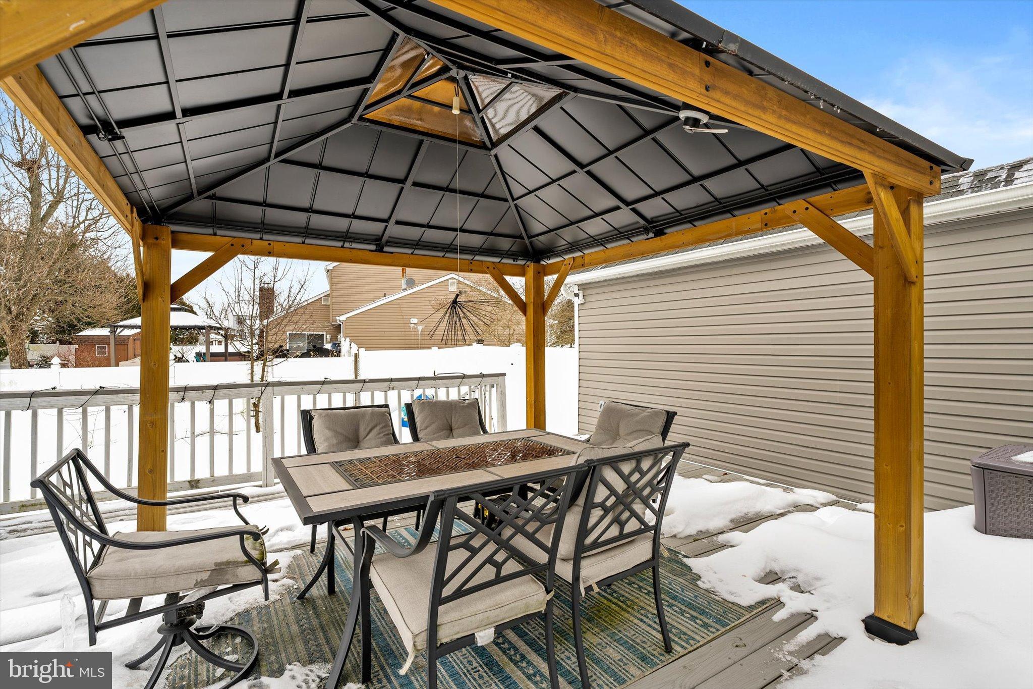 3 Scenic View Drive Sicklerville, NJ 08081 - Photo 25 of 26 a patio with a patio table and chairs