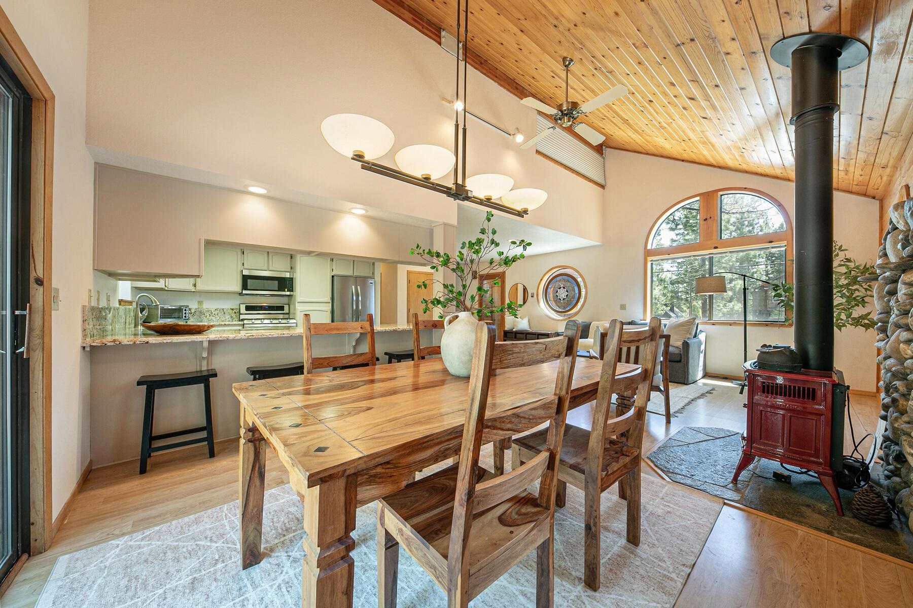 13515 Ski View Loop Truckee, CA 96161 - Photo 16 of 28 a view of a dining room with furniture window and outside view