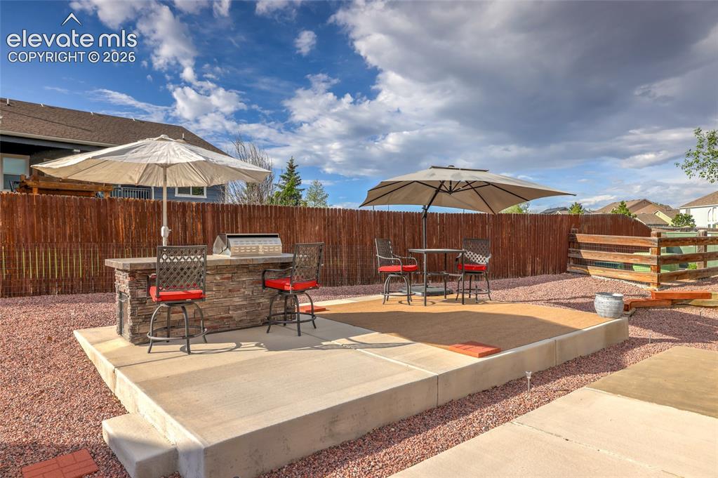 12266 Crystal Downs Road Peyton, CO 80831 - Photo 37 of 50 Patio w built in grill