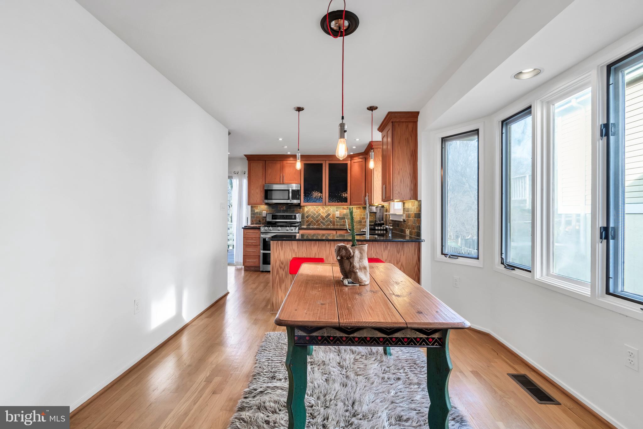 10019 Pratt Place Silver Spring, MD 20910 - Photo 15 of 28 Dining Room
(Kitchen and Bay window visible)