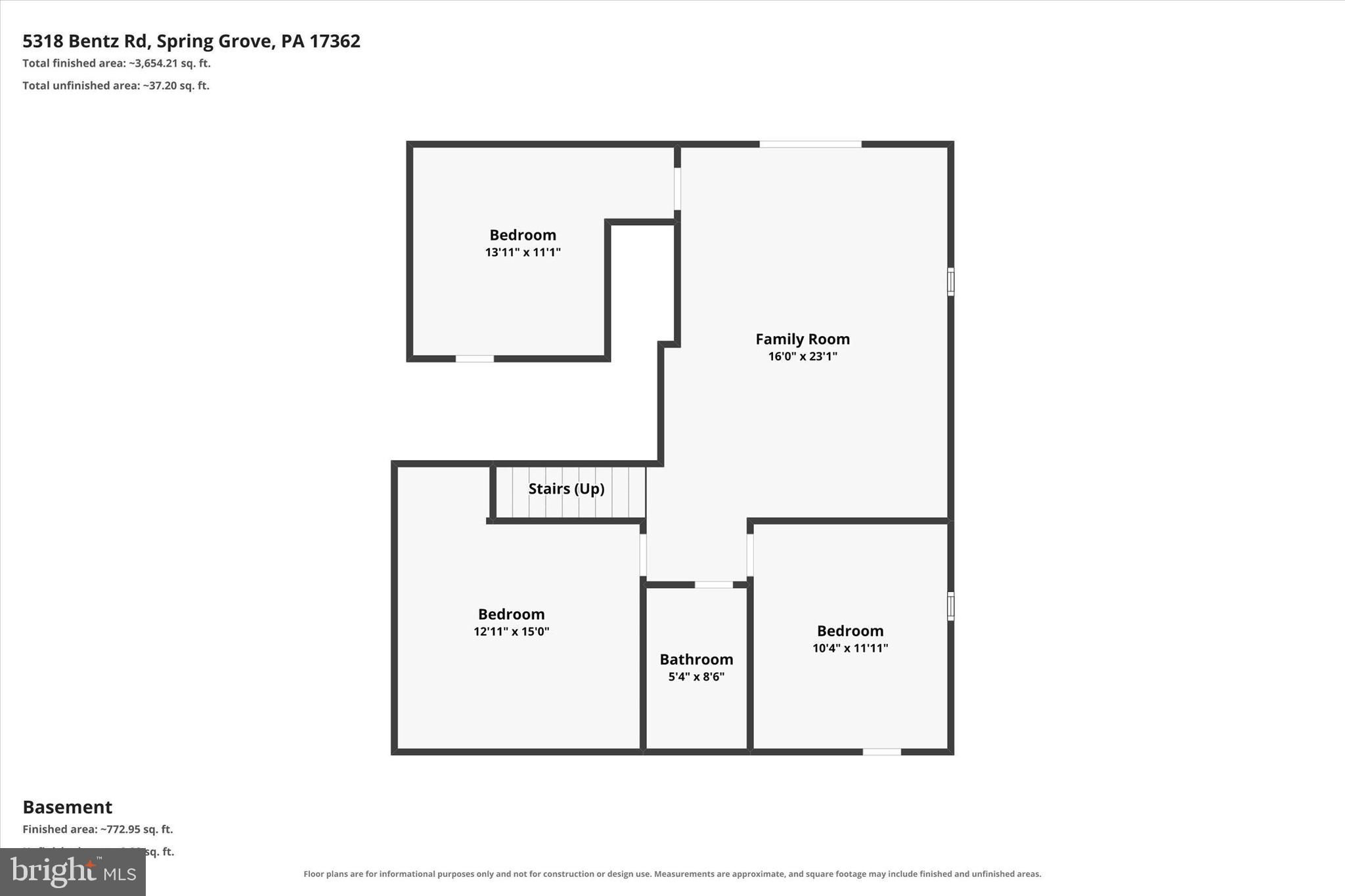 5318 Bentz Road Spring Grove, PA 17362 - Photo 69 of 69 Lower Level Floorplan