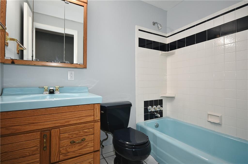 177 Parkedge Road Pittsburgh, PA 15220 - Photo 14 of 25 The hall bath has a large medicine cabinet and the vanity drawers can hold all of your morning routine items! Also freshly painted!