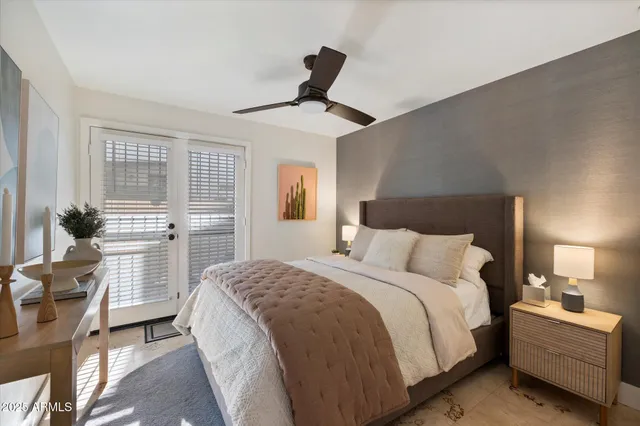 a view of a hallway with washer and dryer