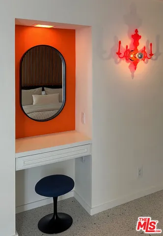 a room with a sink and a cabinet