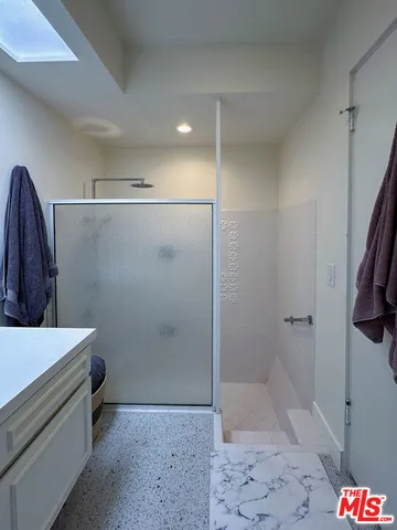 an outdoor space with patio