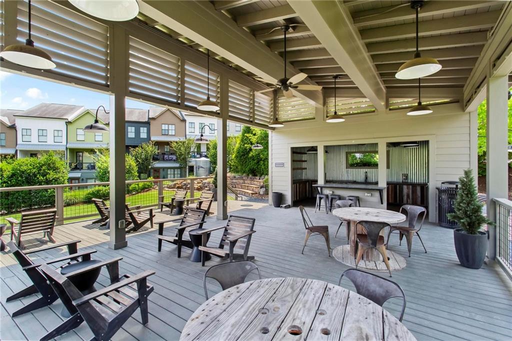 718 Needletail Way Atlanta, GA 30312 - Photo 37 of 44 a building outdoor space with patio furniture and potted plants