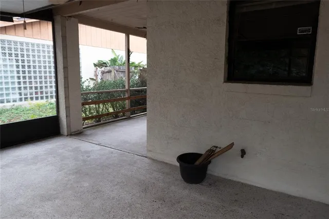 a view of an empty room