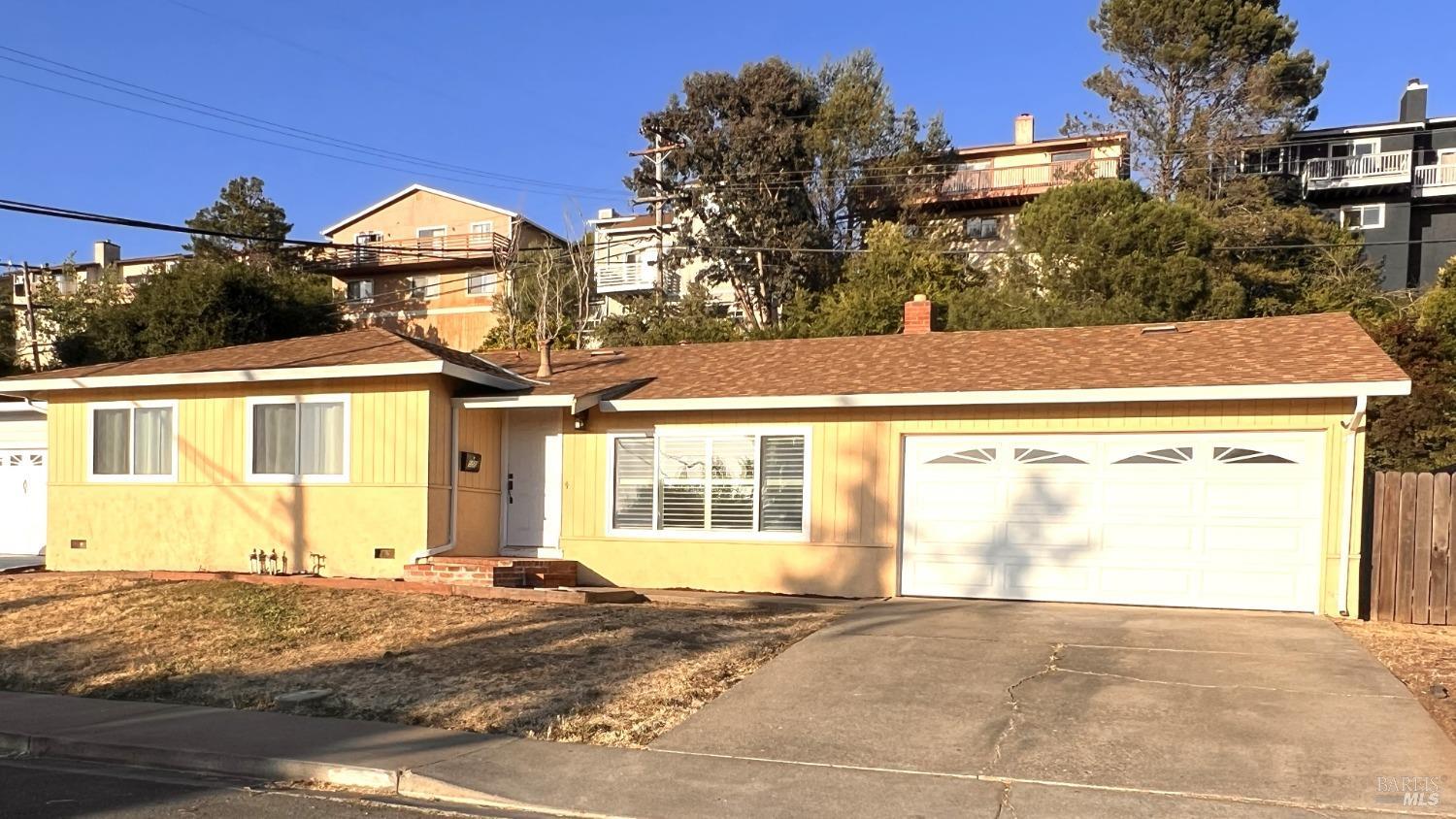 a view of a house with a outdoor space