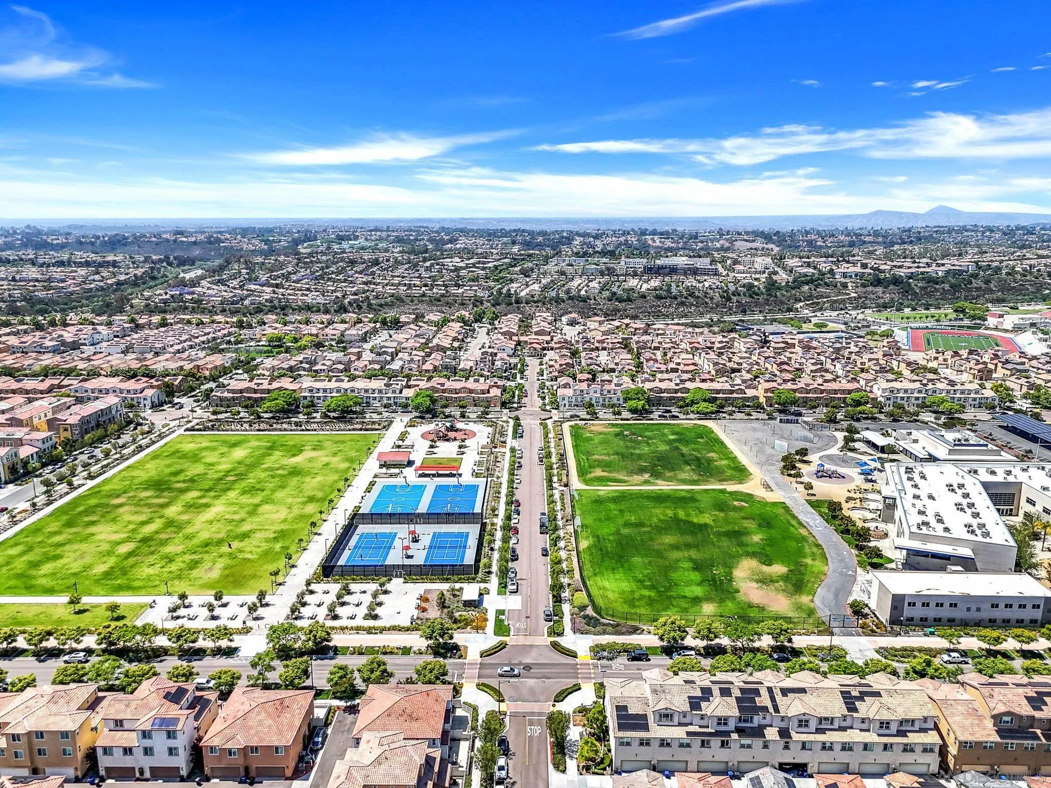 1319 Keck Road Chula Vista, CA 91913 - Photo 27 of 49 an aerial view of a city with lots of residential buildings
