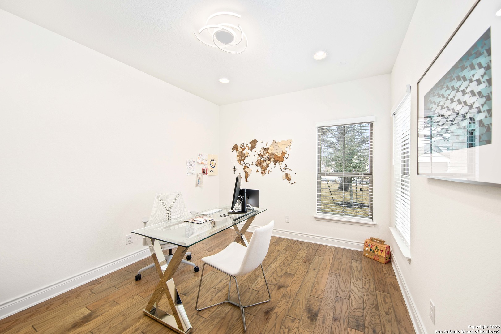 106 Milagro Boerne, TX 78006 - Photo 15 of 29 a view of a workspace with furniture and a window
