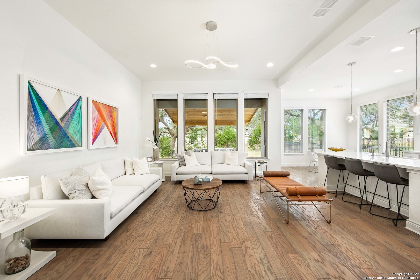 106 Milagro Boerne, TX 78006 - Photo 5 of 29 a living room with furniture and a large window