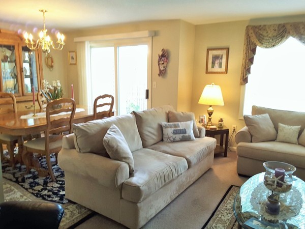 161 Stone Ridge Road, Unit 161 Franklin, MA 02038 - Photo 4 of 23 a living room with furniture and a large window