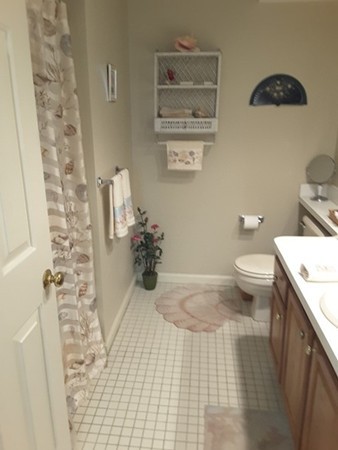 161 Stone Ridge Road, Unit 161 Franklin, MA 02038 - Photo 8 of 23 a bathroom with a sink a toilet and a shower