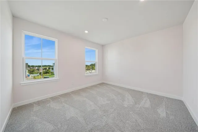 a view of an empty room