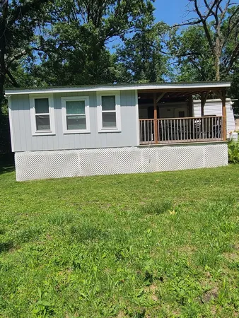 a backyard of a house
