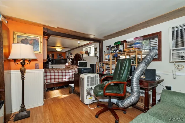 a view of a house with a park