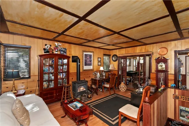 a room with furniture