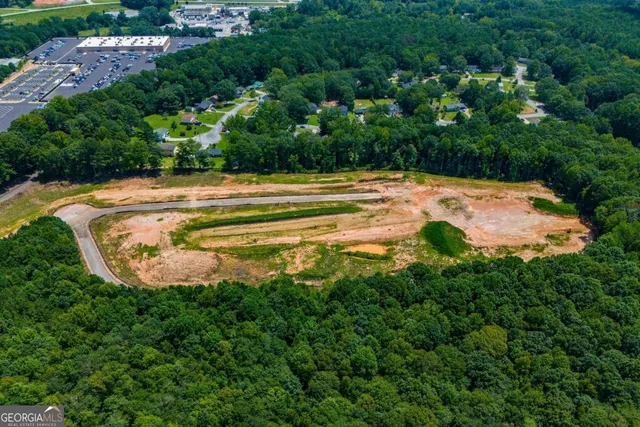 a view of swimming pool with a garden