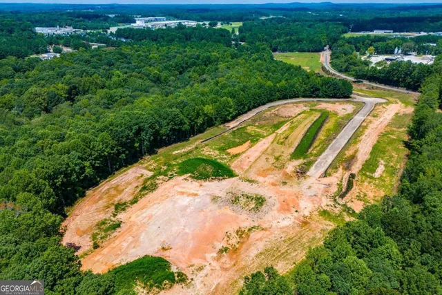 a view of a backyard with plants and lake view